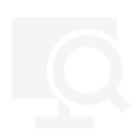 A computer monitor featuring a magnifying glass icon, representing the concept of magnification or detailed examination.